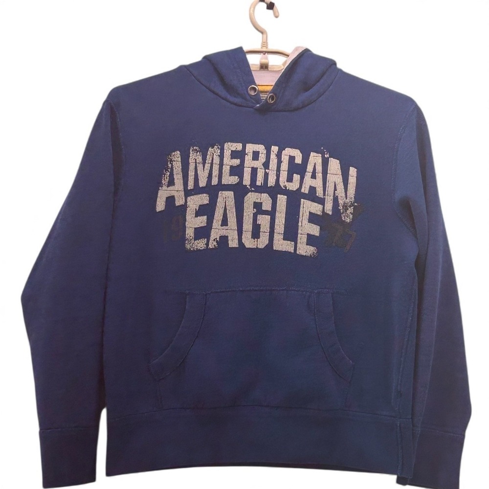 American Eagle‎ Hoodie Medium Y2K Blue